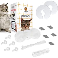 JANEYO - Red para gatos de 8 x 3 m para balcón y ventana- incluye material de fijación – Red de protección transparente…